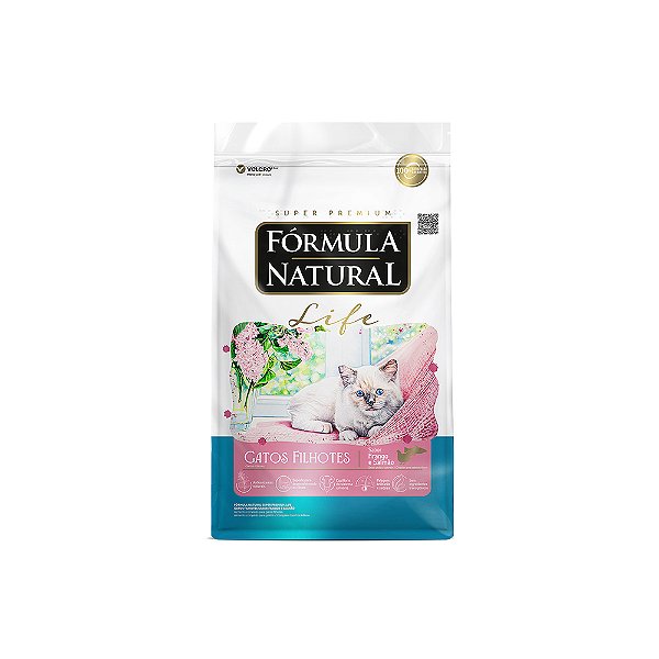 Ração Formula Natural Life Gatos Filhote Frango E Salmão 1kg