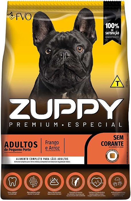 Raçao Zuppy Caes Adultos Porte Pequeno Frango E Arroz 1kg