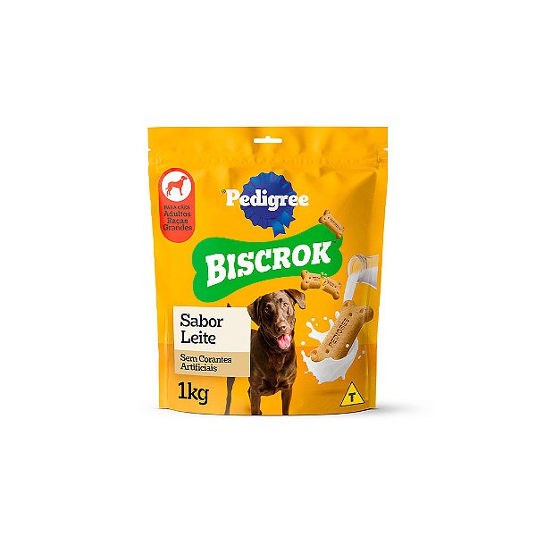 Petisco Biscoito Pedigree Biscrok Maxi Para Cães Adultos De Raças Grandes 1kg
