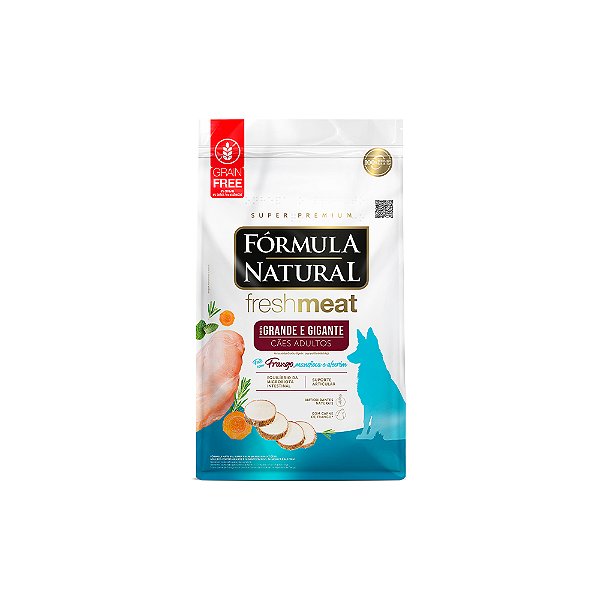 Ração Fórmula Natural Fresh Meat Caes Adultos Porte Grande E Gigante 12 Kg