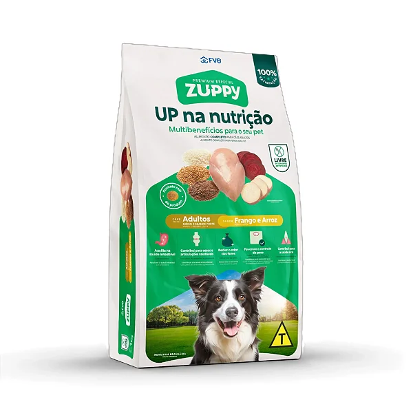 Raçao Zuppy Caes Adultos Frango E Arroz 20kg