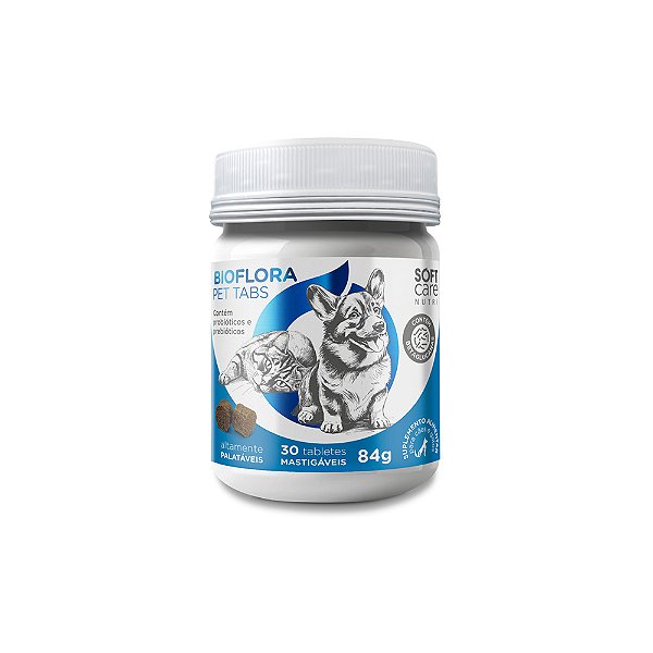 Suplemento Soft Care Nutri Bioflora Pet 30 Tabletes