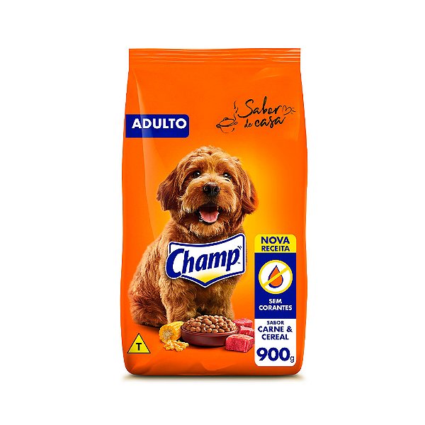 Ração Champ Carne E Cereal Cães Adultos 900g