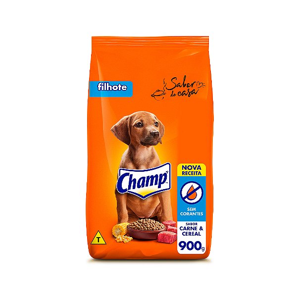 Ração Champ Carne E Cereal Cães Filhotes 900g