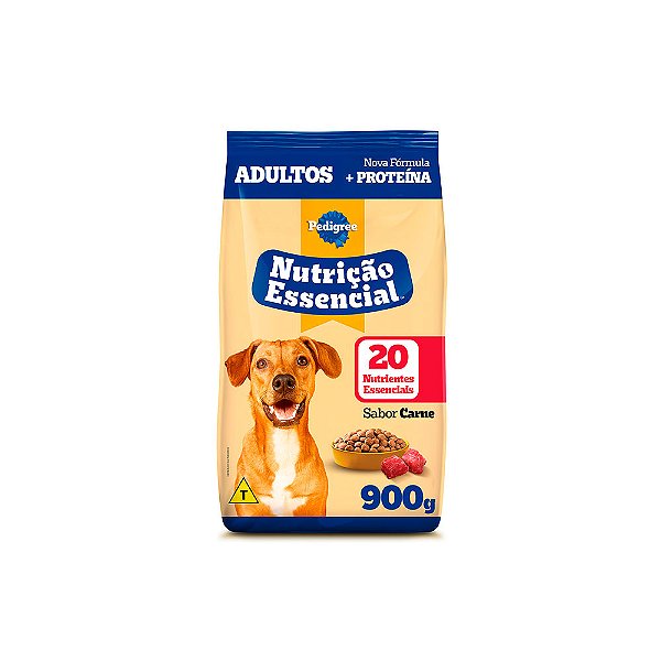 Ração Pedigree Caes Filhotes Nutrição Essencial Carne Ao Leite Raças Pequenas 900g