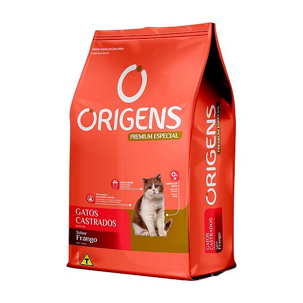Ração Origens Gatos Castrados Frango 1kg
