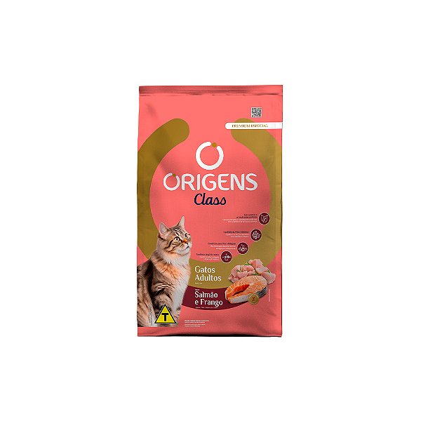 Ração Origens Gatos Adulto Class Salmão E Frango 1kg