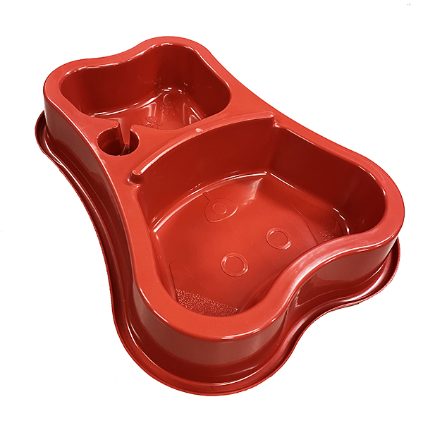 Comedouro E Bededouro Duplo Antiformiga Vermelho Mr Pet