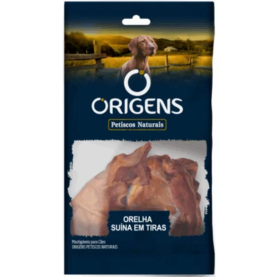 Petisco Origens Orelha Suina Em Tiras 50g