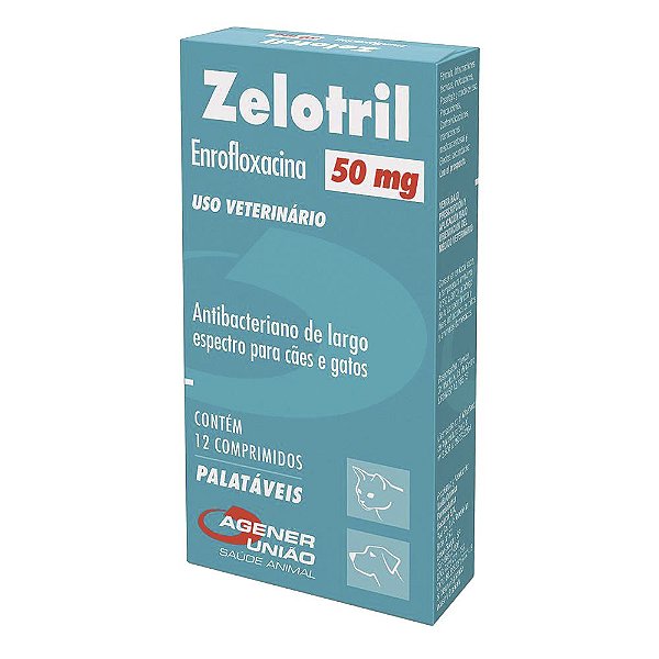 Antibiótico Zelotril 50mg 12 Comprimidos