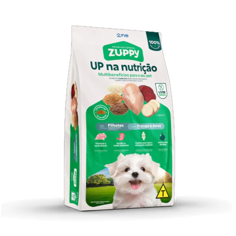 Ração Zuppy Cães Filhotes Pequeno Porte Frango E Arroz 1kg