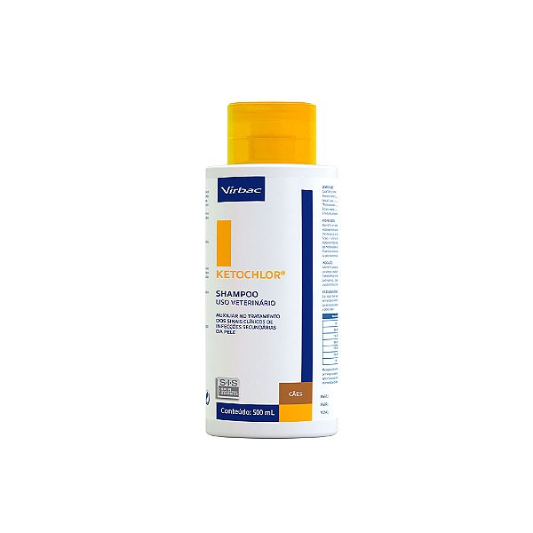 Shampoo Virbac Ketochlor Para Cães 500ml