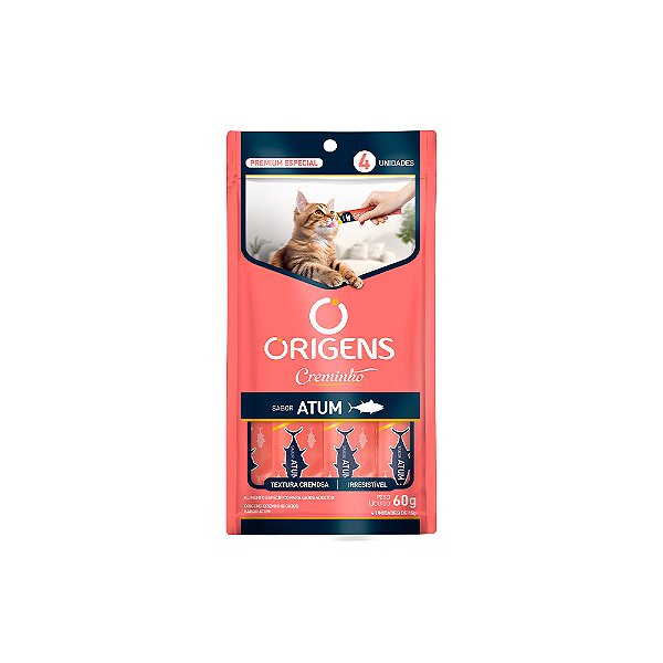 Origens Snack Creminho Atum Gatos 60g