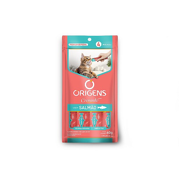 Origens Snack Creminho Salmao Gatos 60g