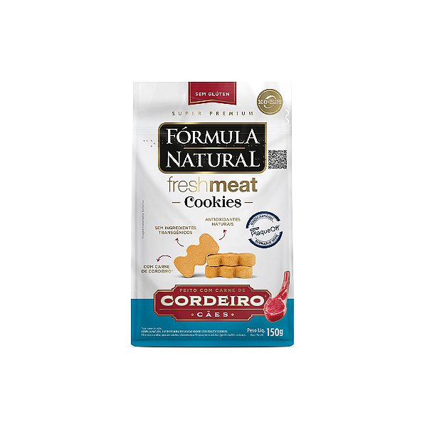 Biscoito Cookie Formula Natural Fresh Meat Cães Adultos Cordeiro 150g