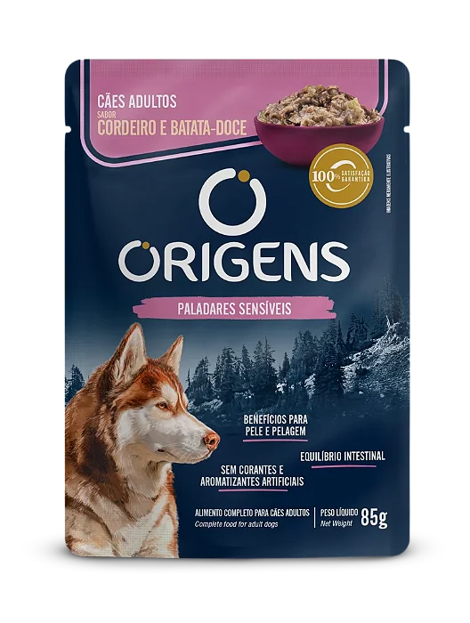 Sache Origens Premium Especial Cães Adultos Cordeiro E Batata-doce 85g