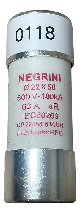 Disjuntor Negrini Nh-00 Ultra Rápido 63a 500v