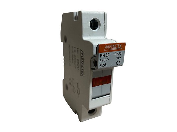Porta Fusível Metaltex Fh32 32a 10x38mm