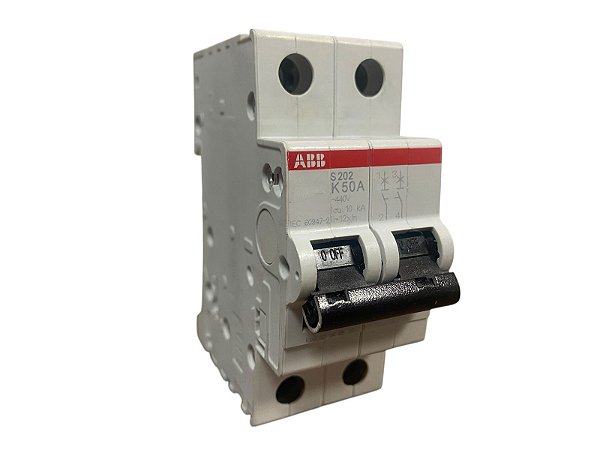 Disjuntor Bipolar Curva S 202 K 50A 440v - Abb