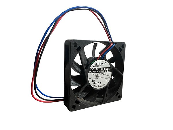 Cooler 70x70x15mm Adda Ad0712hb-d71 12 V 0.25a 2 Fios
