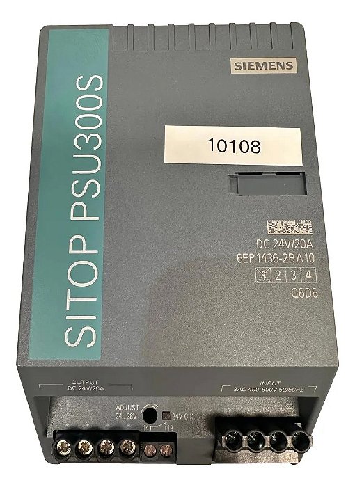 Siemens SITOP PSU300S 6EP1436-2BA10 DC 24V/20A ( Q6d6 )