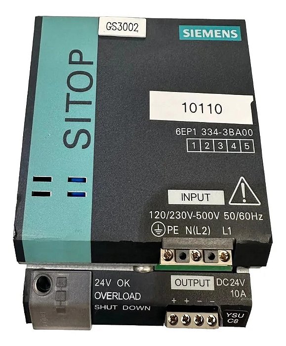 Siemens Sitop Modular 6ep1334-3ba00 DC24V/10A Usado