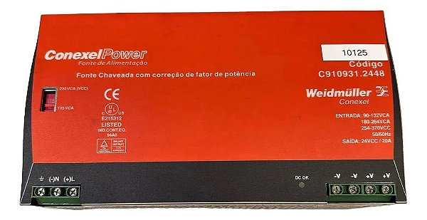 Weidmuller Conexelpower C910931.2448  Fonte De Alimentação