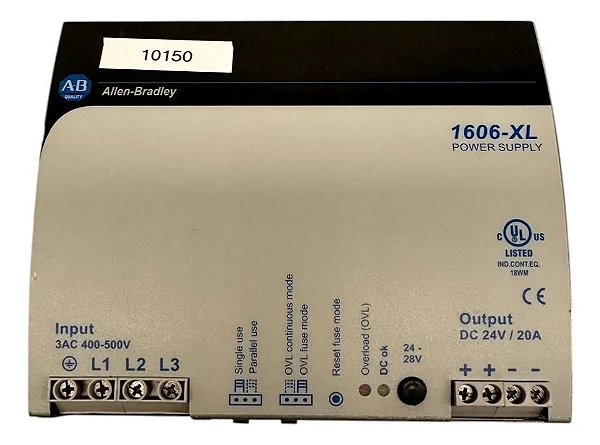 Allen Bradley Power Supply 1606-xl480e-3w Dc 24-28v 20A