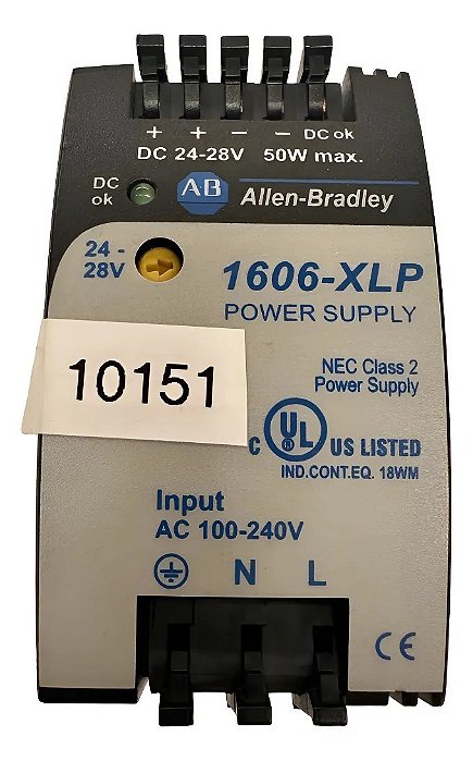 Allen Bradley Power Supply 1606-xlp50e Dc 24-28v 2.1A