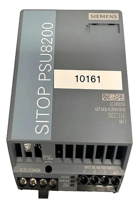 Siemens Sitop Psu8200 6ep3436-8sb00-0ay0 Q6F3 Dc 24v 20A
