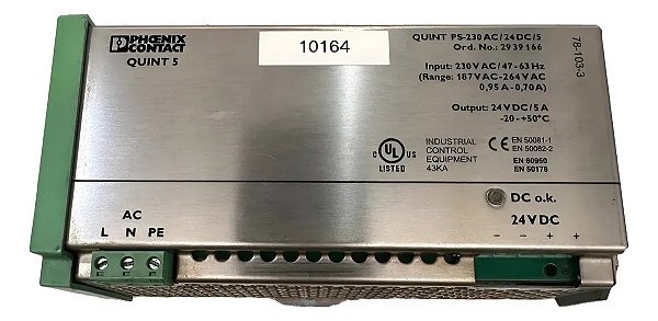 Phoenix Contact Quint 5 PS-230AC24DC5 24 V DC 5A