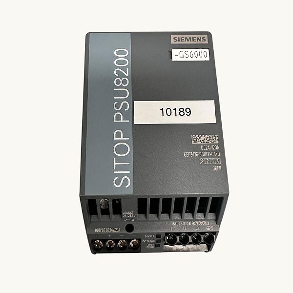 Siemens Sitop Psu8200 6ep3436-8sb00-0ay0 (Q6F9) DC 24V 20A