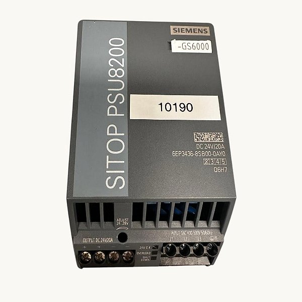 Siemens Sitop Psu8200 6ep3436-8sb00-0ay0 DC 24V 20A (Q6H7)