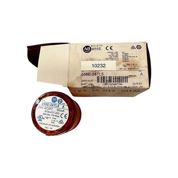 Allen-Bradley 855E-24TL5  24V AC/DC 50mm Série A ( Novo )