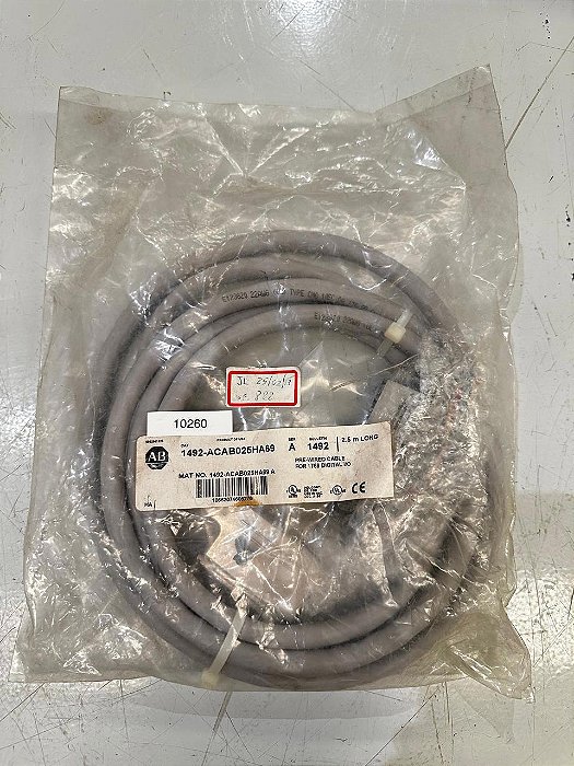 Allen Bradley 1492-acab025ha69 Cabo Analógico 2,5 M ( Novo )