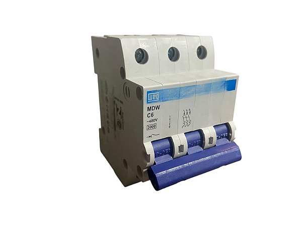 Disjuntor Weg Mdw-c6-3 - Tripolar 6a Curva
