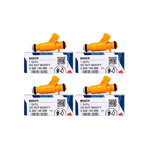 Kit 4 Bico Injetor 0280156086 Oiginal Bosch