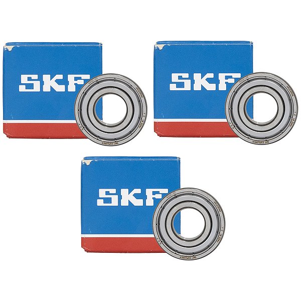 Kit 3 Rolamento Skf 62022Z Original Bosch