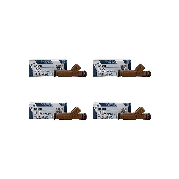 Kit 4 Bico Injetor 0280155966 Original Bosch