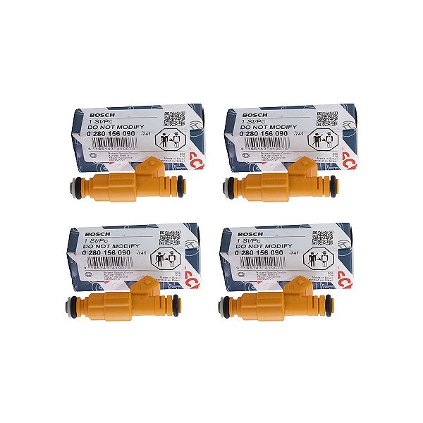 Kit 4 Bico Injetor 0280156090 Original Bosch