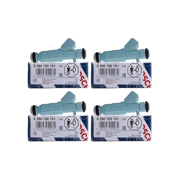 Kit 4 Bico Injetor 0280156151 Original Bosch