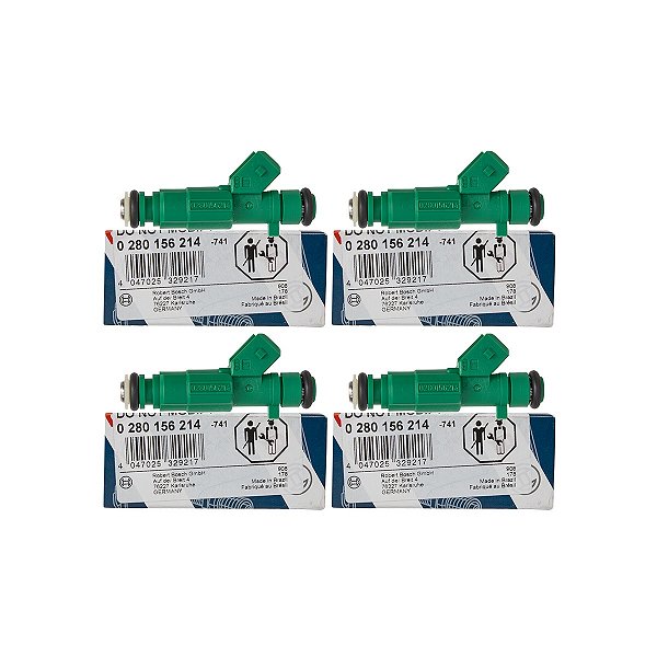 Kit 4 Bico Injetor 0280156214 Original Bosch