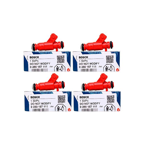 Kit 4 Bico Injetor Gol G4 1.0 2010 a 2013 100% Original Bosch