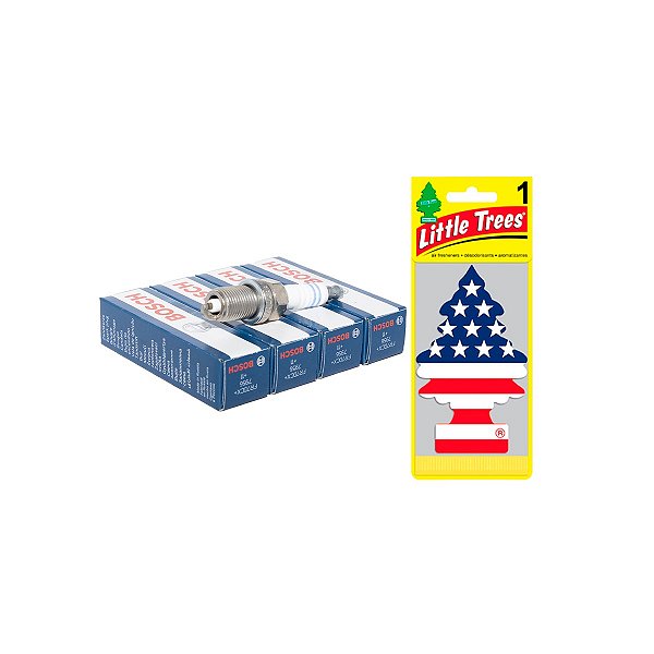 Kit 4 Velas 0242235667 Original Bosch + Brind Little Trees