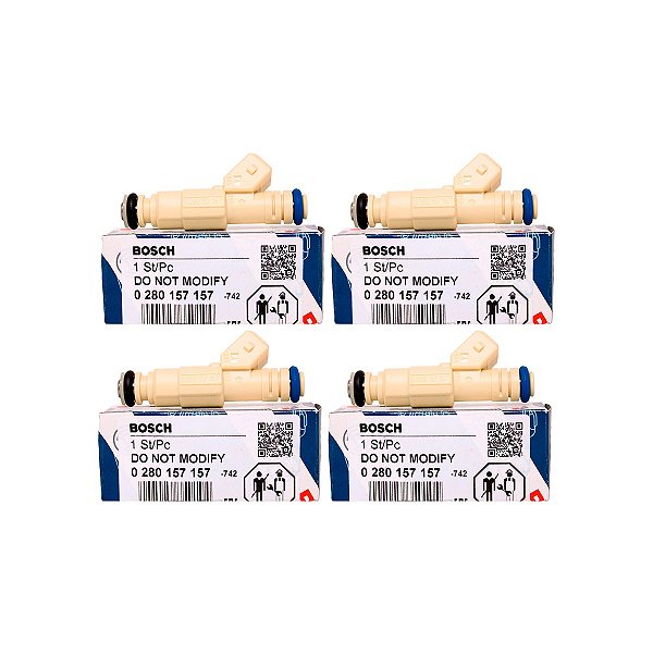 Kit 4 Bico Injetor 0280157157 Origina Bosch