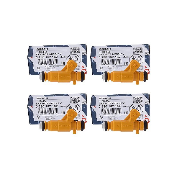 Kit 4 Bico Injetor 0280157162 Origina Bosch