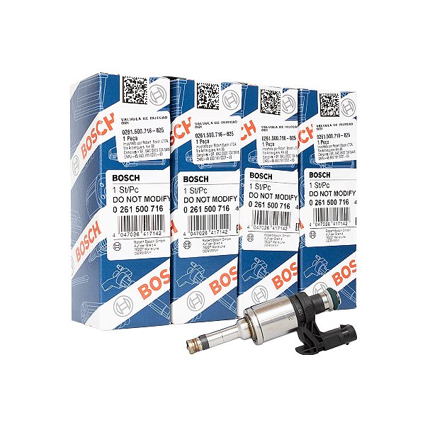Kit 4 Bico Injetor 0261500716 Original Bosch