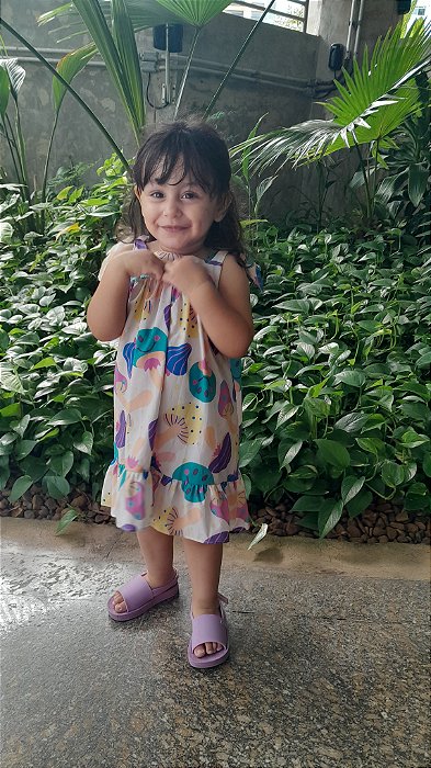 Vestido Cogumelos  tamanho 8