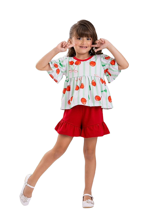 Conjunto Cereja 🍒
