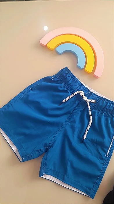 Shorts tectel azul/preto/dog